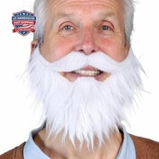 Honcloud Fake Beard with Adjustable Realistic Facial Hair Fits Costume Matching