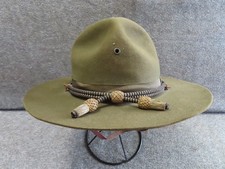 EARLY WWII US ARMY OFFICER CAMPAIGN HAT DATED JUNE 1940 AND PHIL. QUARTERMASTER