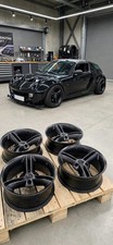 Smart Roadster 452 Black Wheels 16" Spikeline 16 Brabus Rims Wheels