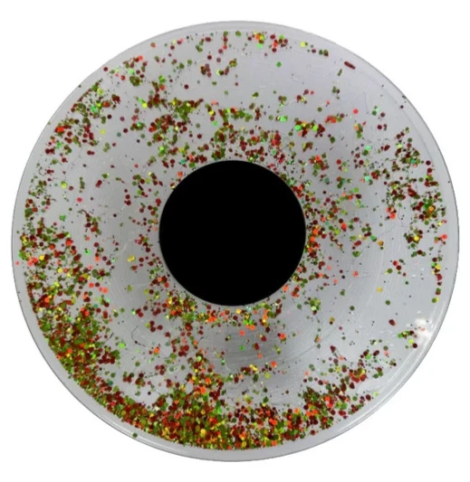 Sabrina Carpenter Fruitcake Liquid Glitter Filled Holiday Vinyl Presale - Image 2 of 4