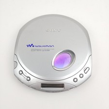 Sony D-E350 Walkman Portable CD Player Silver ESP MAX CD-R/RW Tested Working