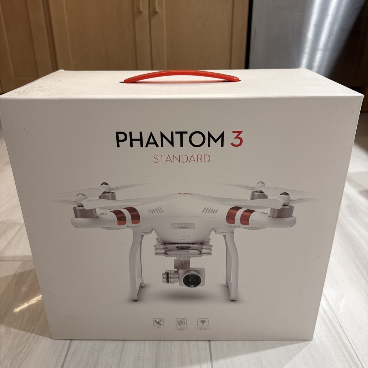 DJI Phantom 3 Standard Quadcopter Camera Drone - White for sale