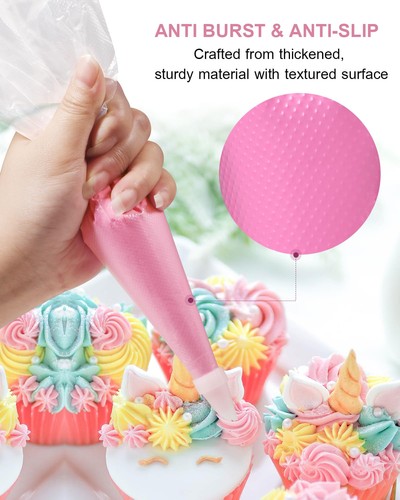 24 Inch Extra Large Piping Bags Disposable, 100 Pieces 24in - 100 Pack, Clear  - Afbeelding 4 van 7