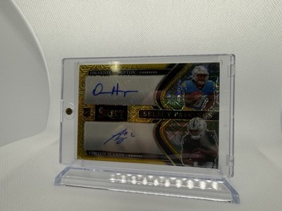 Panini 2025 Select Gold Prizm Pairings Signatures Hampton Jeanty Autograph 1/10
