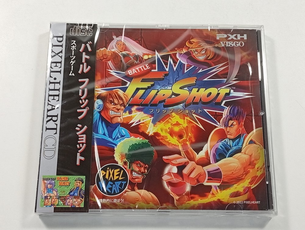 BATTLE FLIP SHOT NEO-GEO CD (NGCD PIXEL HEART) JAPAN (NEUF - BRAND NEW)