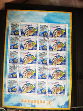 timbre FRANCE 2000  Bloc 10 Timbres  N° F3365 3ème Millénaire 2000 -oblitérés