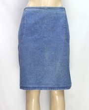 Vintage Cherokee Women's Skirt Stretch Denim Blue Size 16