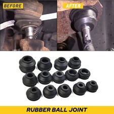 14x Universal Rubber Ball Dust Boot Joint Rubber Cover Track Rod End Set Kit Car