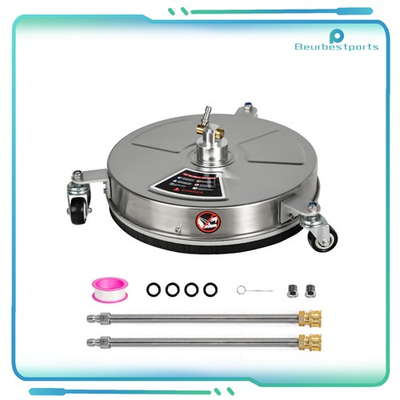 #ad 15quot; Pressure Washer Surface Cleaner 4000 PSI with 2 Extension Wands 3 Wheels $79.83