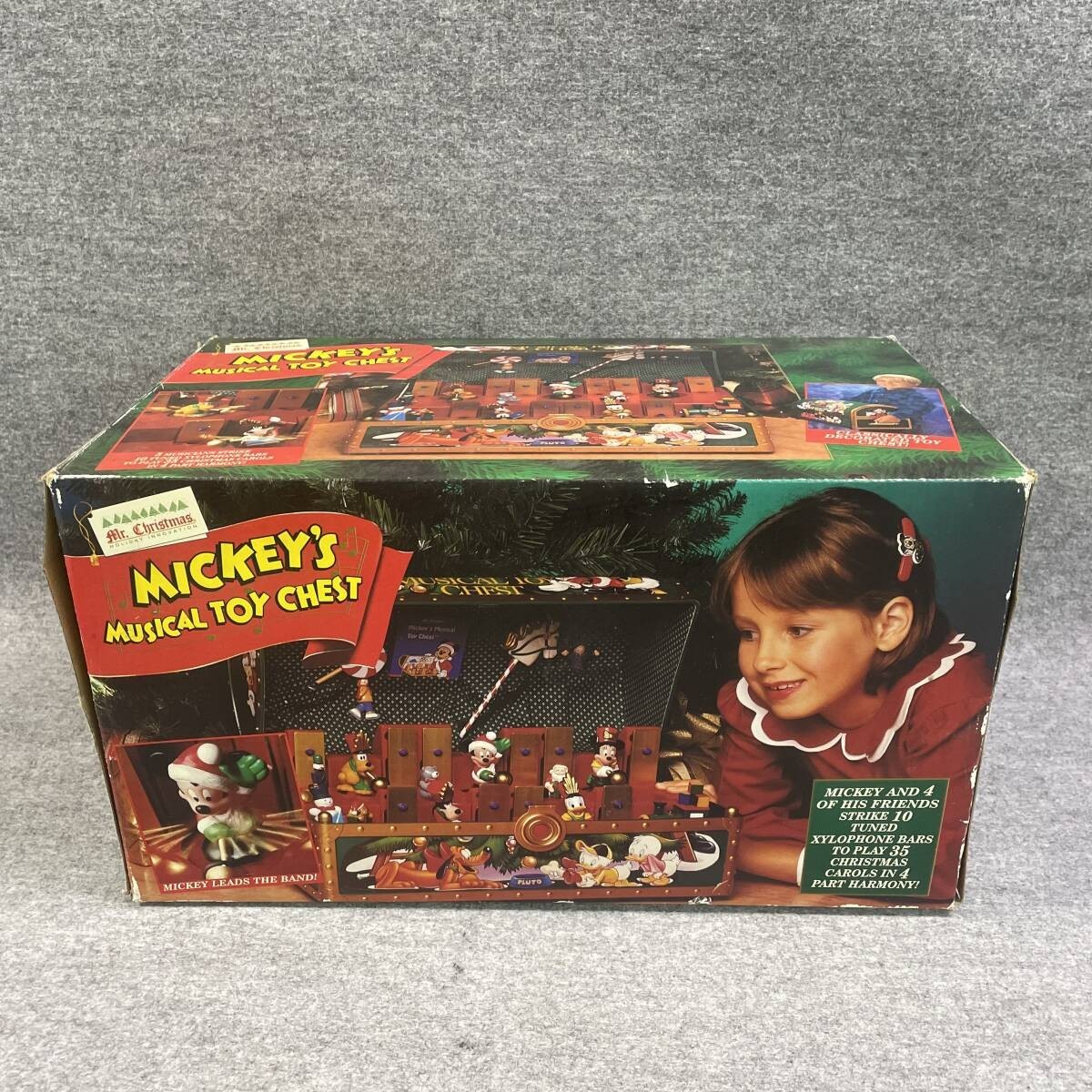 Disney MICKEY'S MUSICAL TOY CHEST 1994 Vintage Mr.Chistmas with