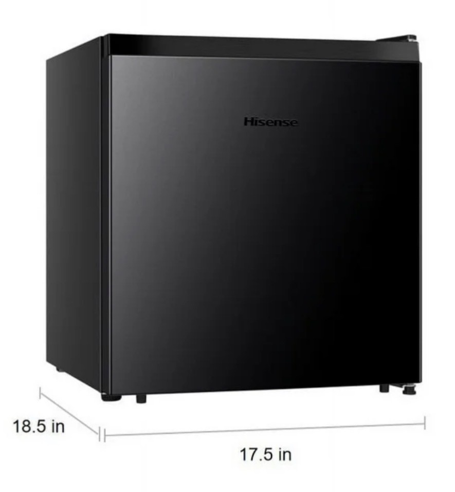 Hisense ブラック冷蔵庫 HiSense 1.6 Cu. ft. Mini Fridge - Black (WMS017M6XBE) | eBay
