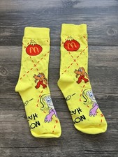 2025 Mcdonald's Grinch Meal Socks - Yellow Cindy Lou Who - Open Package, Unused