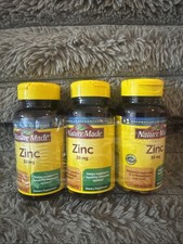 Nature Made Zinc 30mg, 300 Tablets 3pc x100 tablets Immune Support Exp. 2027