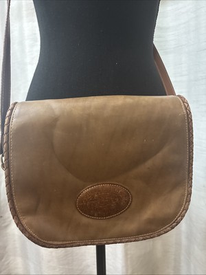PALIO VTG Women Bohemian Boho Core Camel Leather Patch Work Crossbody Bag