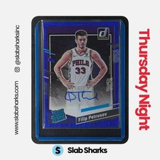 2023 PANINI DONRUSS FILIP PETRUSEV RATED ROOKIE SIGNATURES CHOICE BLUE AUTO /49