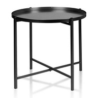 Beistelltisch Couchtisch 44X42Cm Klappbar Schwarz Kaffeetisch Seitentisch Deko