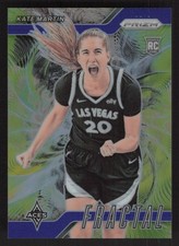 2024 Panini Prizm WNBA #6 Kate Martin Fractal Prizms Blue #/49 RC