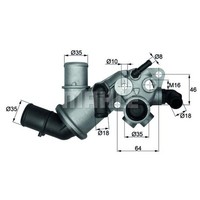 Mahle Thermostat KüHlmittel Mit Dichtung 75 °C FüR Fiat Brava 1.9 TD