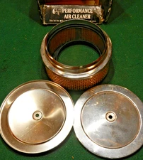 Performance 6-3/8"  Stainleass Steel Air Cleaner for 4-7/32" Carb Hotrod Ratrod