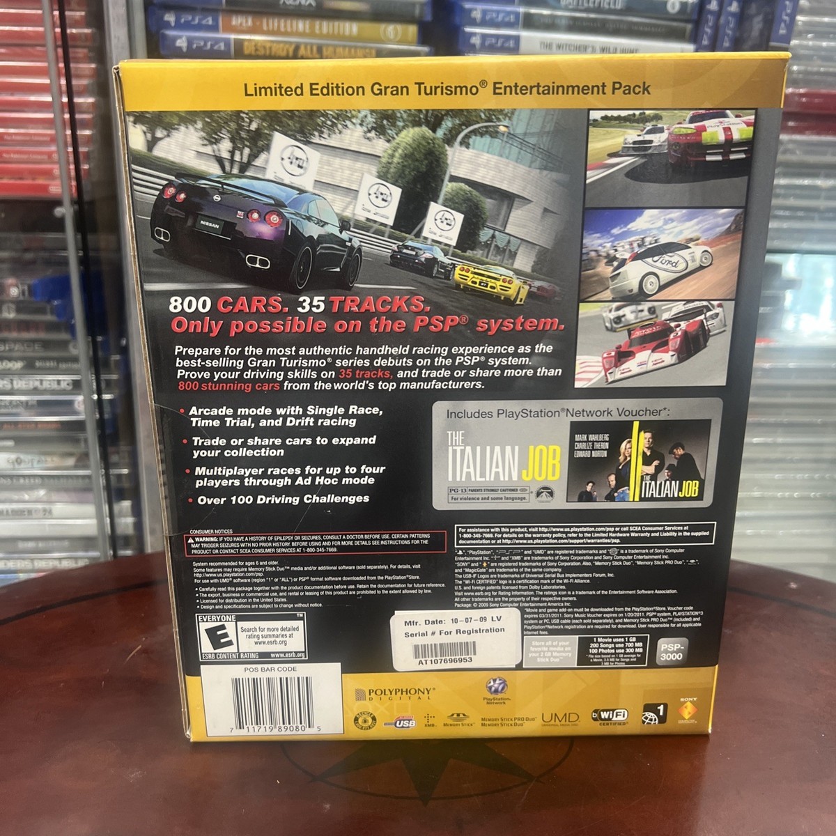 Sony PSP 3000 Gran Turismo Limited Edition Pack 64MB Mystic Silver