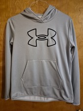 Under Armour Sweater Small Adult Gray Hoodie Pullover Loose Cowl Neck Womens S