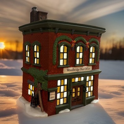 New Dept 56 New England Village  Woodbridge Post Office  #56572 Mint Boxed