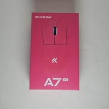MCHOSE A7 V2 Plus Wireless Mouse Pink Rechargeable USB Type-C 2.4G Gaming Mouse