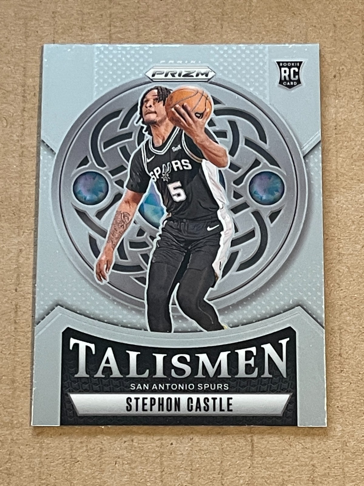 2024-25 NBA PRIZM TALISMEN INSERT STEPHON CASTLE ROOKIE SPURS #14