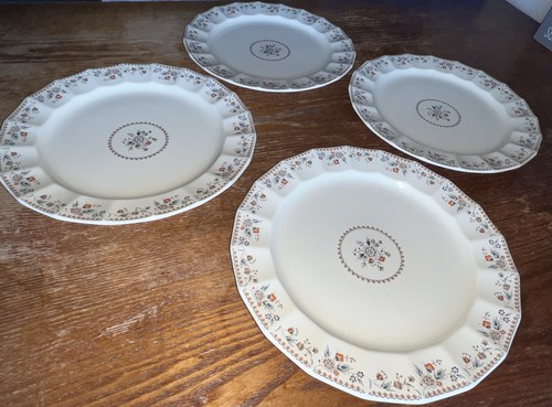 Mikasa Country English ARISTOCRAT Set of 4 Salad Plates 10 1/2" Japan Flowers - Picture 5 of 13