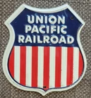 Vintage 1950’s Post Cereal Premium “Union Pacific Railroad” Railroad Tin Sign