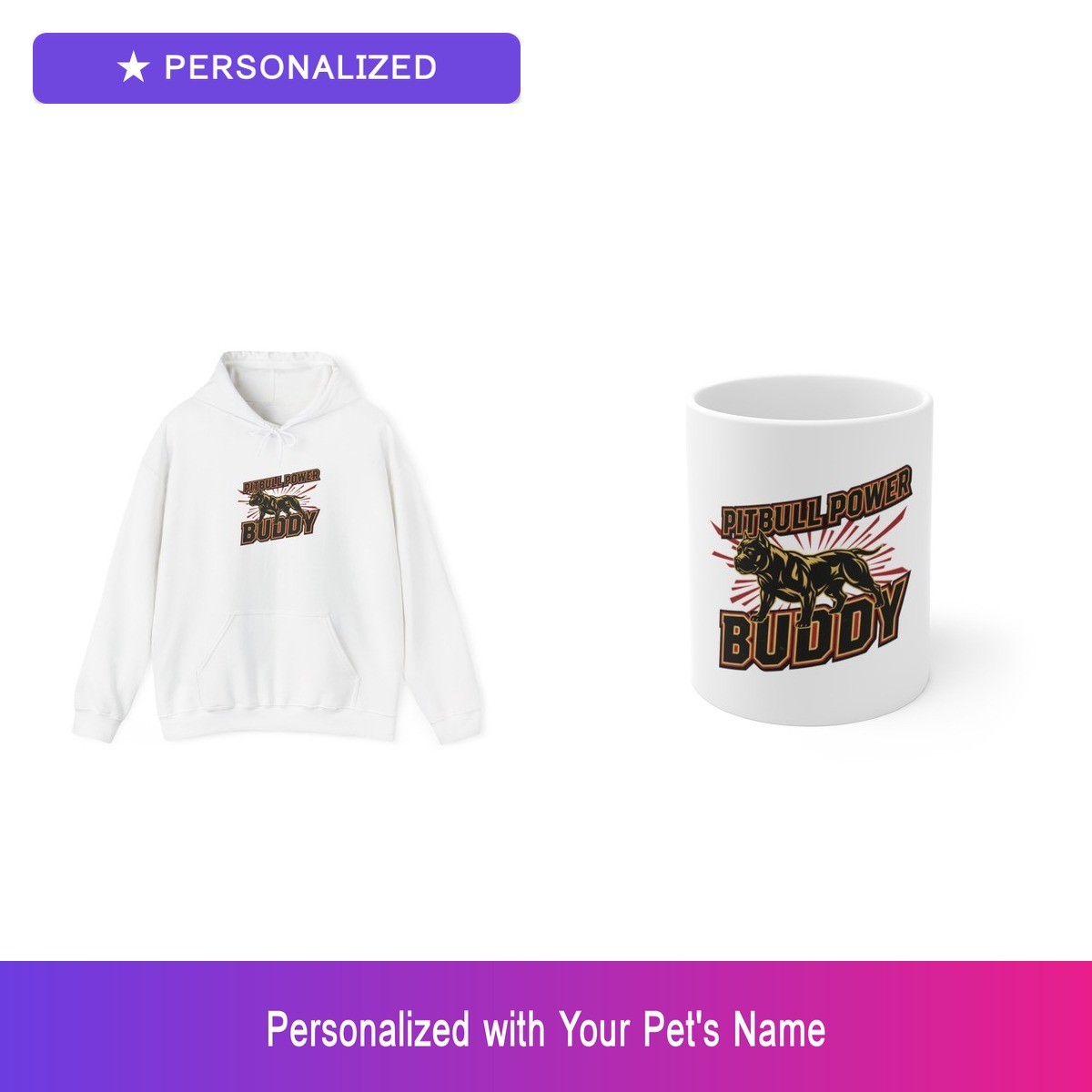 Pitbull Lover Hoodie Mug Bundle