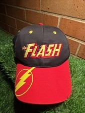 DC Comics The Flash Logo Snap-Back Hat From Six Flags Theme Park
