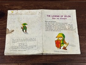 Legend of Zelda Map Strategies Poster Insert Nintendo NES Manual Only