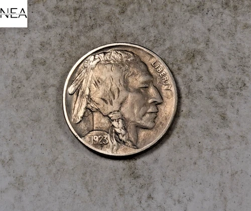 1923 Buffalo Nickel ~ Almost Uncirculated AU ~ Better Date ~ ZB915