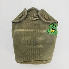 Vietnam War Era M1956 Canvas 1 Quart Water Canteen Cover ALICE NSN Frog