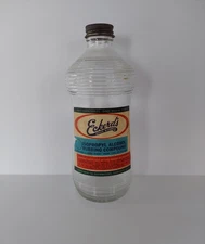Vintage Eckerd's Isopropyl Alcohol Rubbing Compound Glass Bottle Charlotte NC