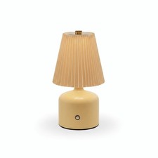 1pc Touch Table Lamp Bedroom Bedside Dimmable Light Fabric Lampshade Living Room