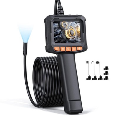Qimic Endoscope Camera with Light, 1080P HD Tube Camera with 8 LEDs, 2.4 Inch