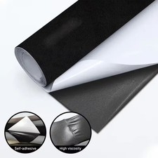 30*150cm Black Self-Adhesive Suede LinerRoll Velvet for Car Interior/Jewelry Box