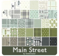 Moda Fabric MAIN STREET 5 Charm Pack 42pcs 100 Cotton New