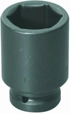 1" Drive Deep Impact Sockets, 6-Point, Black Industrial Finish, S.A.E. Williams