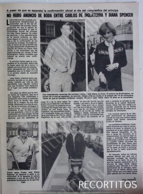 CLIPPINGS 2111 LADY DI DI DIANA DE GALES SARAH FERGUSON LA REINE ISABEL