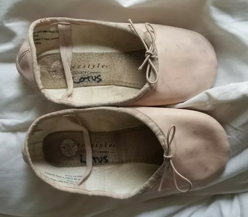 Pink Ballet Slippers Child Size 1 Freestyle By Danskin eBay
