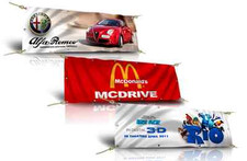 mt banner advertising 3x1 PVC hi-quality 520 gr/sqm graphics included 