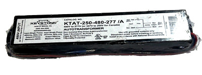 KEYSTONE STEP DOWN TRANSFORMER KTAT-250-480-277/A. (Bent Mounting Bracket)