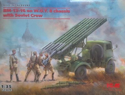ICM 35592 - BM-13-16 on Truck W.O.T. 8 chassis with Soviet Crew - 1:35