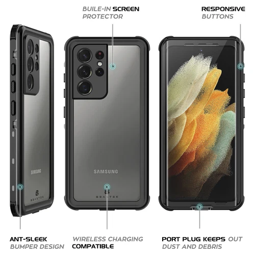 Für Samsung S21 S20 S10 Ultra Note20 10 360°IP68 Wasserdichte Handy Tasche Hülle - Bild 9 von 16