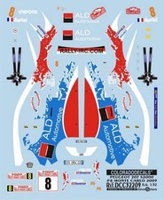 DECALS 1/32 PEUGEOT 207 S2000 - #8 - AURIOL - MONTE CARLO 2009 - COLORADO 32209