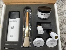 Dermablend Kit = Remover, Setting Powder, Brush, 2 Cover Cremes, 2 Lipsticks Fix
