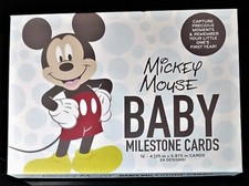 Mickey Mouse Baby Milestone Cards Capture Moments  Remember Your Baby 1st Year